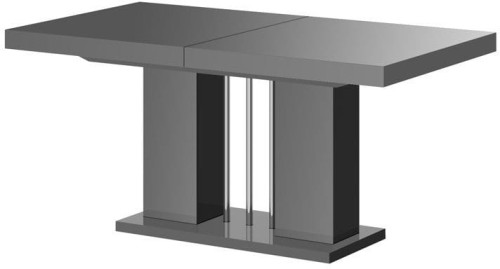 Stół rozkładany LORENA 160-260 szary połysk