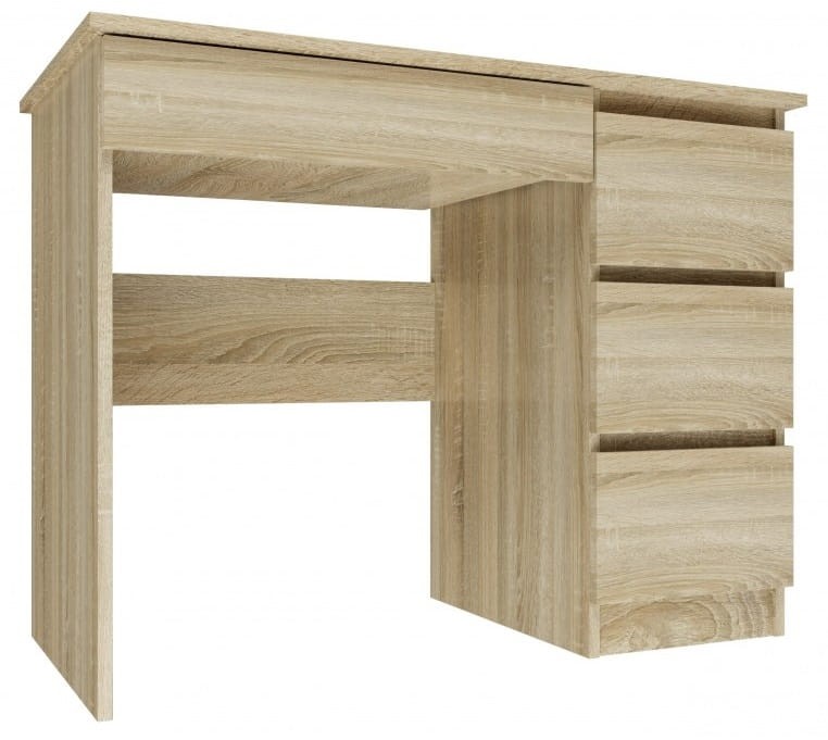 Biurko Martin Prawe 4 Szuflady | Dąb sonoma