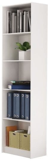 Regał z półkami 50cm Biały mat