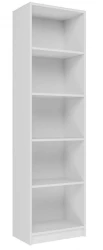 Regał z półkami 50cm Biały mat