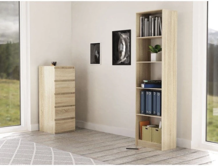 Regał z półkami 50cm Dąb sonoma