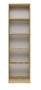 Regał z półkami 50cm Dąb artisan