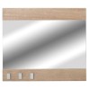 Lustro Bueno 60x65cm fornir dąb naturalny