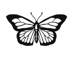 Metalowa dekoracja ścienna Motyl