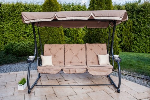 Huśtawka ogrodowa Argos Beżowa