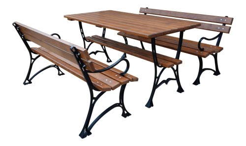 Meble żeliwne Faktor - z podłokietnikiem 150