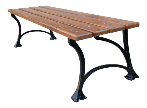 Ławka żeliwna miejska bez oparcia taboret 180