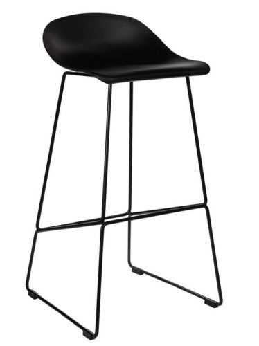 Krzesło barowe Molly czarne High