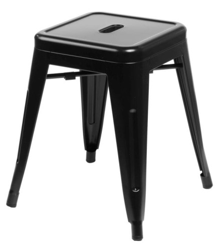 Stołek Paris czarny inspirowany Tolix