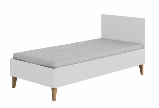 Łóżko dziecięce 180x80 KUBI białe