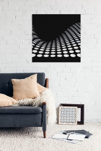 Metalowa dekoracja ścienna Fala