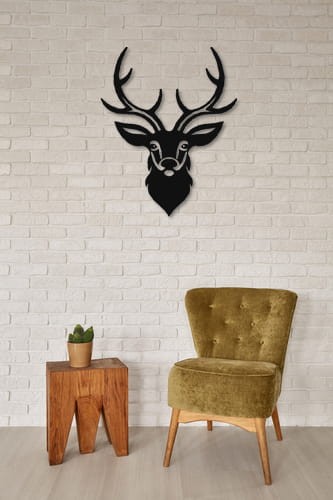 Metalowa dekoracja ścienna Jeleń